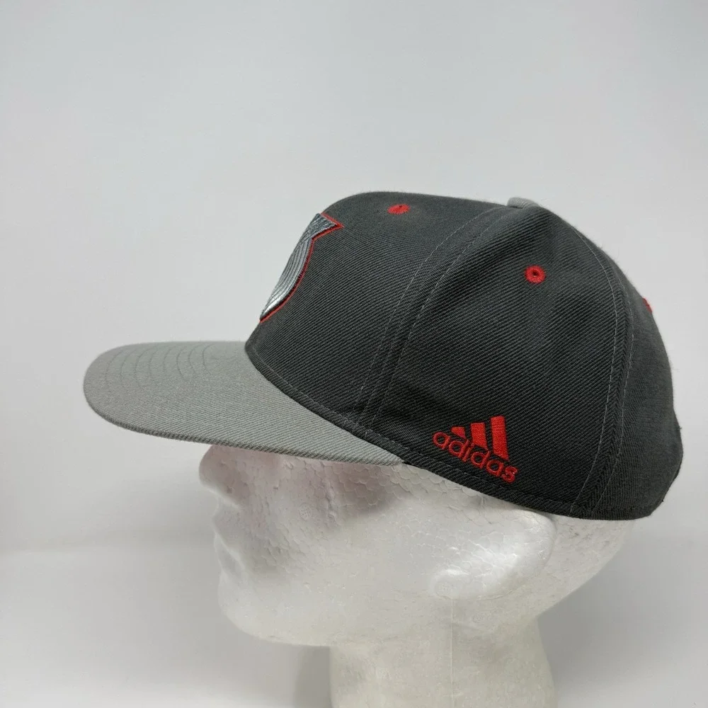 Adidas‎ Portland Trail Blazers Hat Cap Gray Adjustable Snapback Embroidered